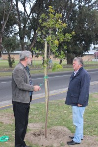 Ald. Clive Justus & Cllr. Brits @ Nampak Bevcan Tree Planting - 21 Sep 15
